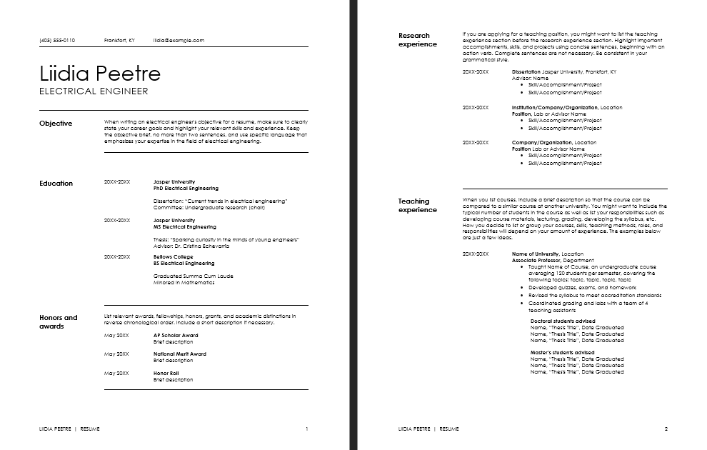 Executive Resume Redesign